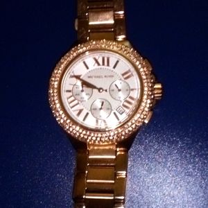 Michael Kors Camille Chronograph Rose Gold-tone Ladies Watch